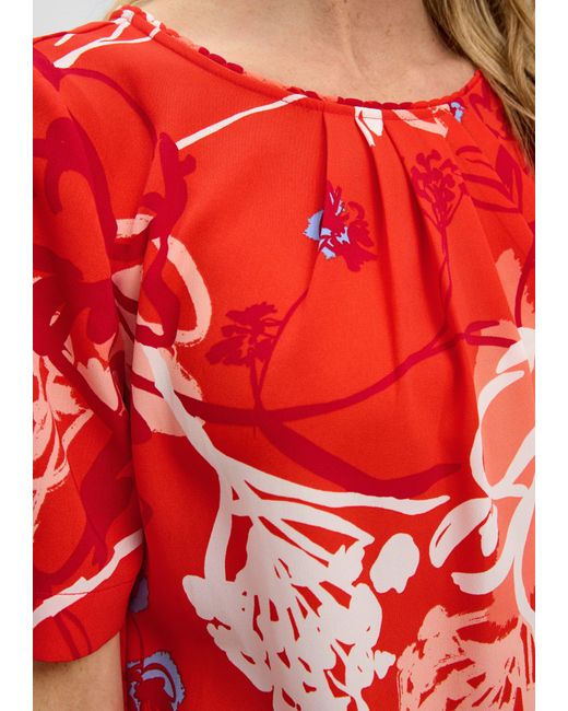S.oliver Red Kurzarmbluse Bluse mit All-over-Print