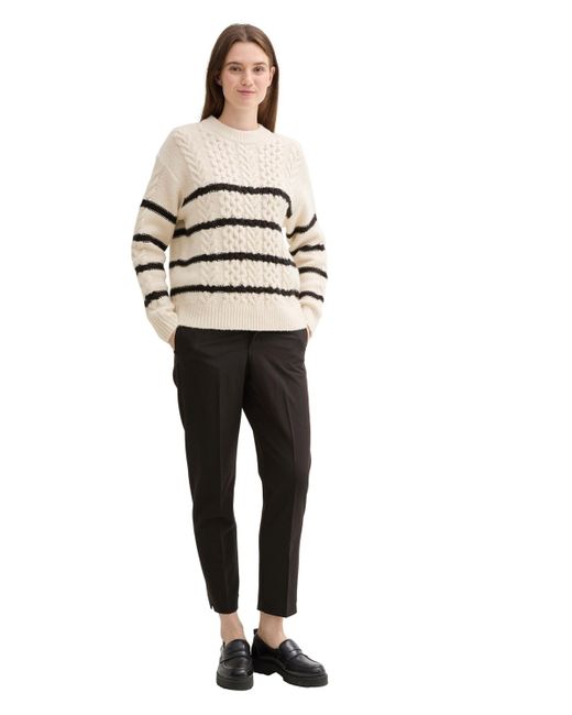 Tom Tailor Natural Strickpullover (1-tlg) Plain/ohne Details