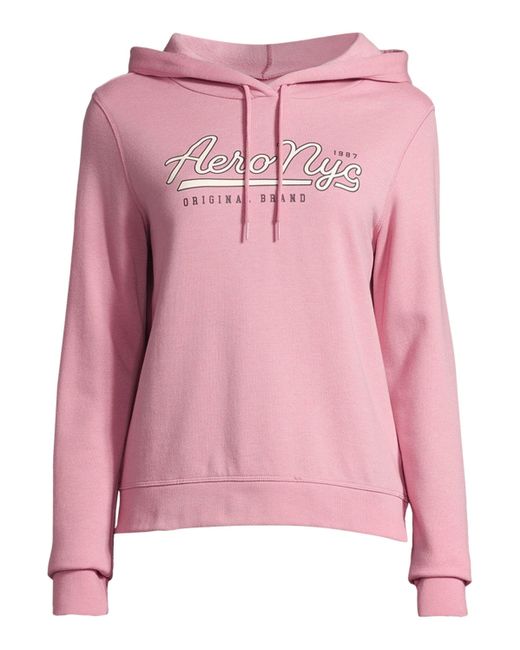 Aéropostale Pink Sweatshirt FACORY (1-tlg) Plain/ohne Details