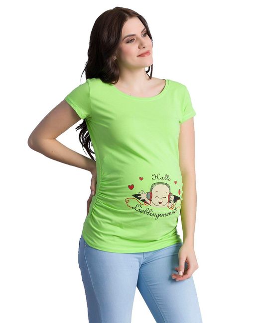 M.M.C. Green .M.C. Umstandsshirt Hallo Lieblingsmensch mit Motiv