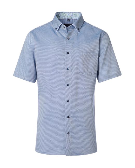 CASA MODA Businesshemd Kurzarm uni in Blue für Herren