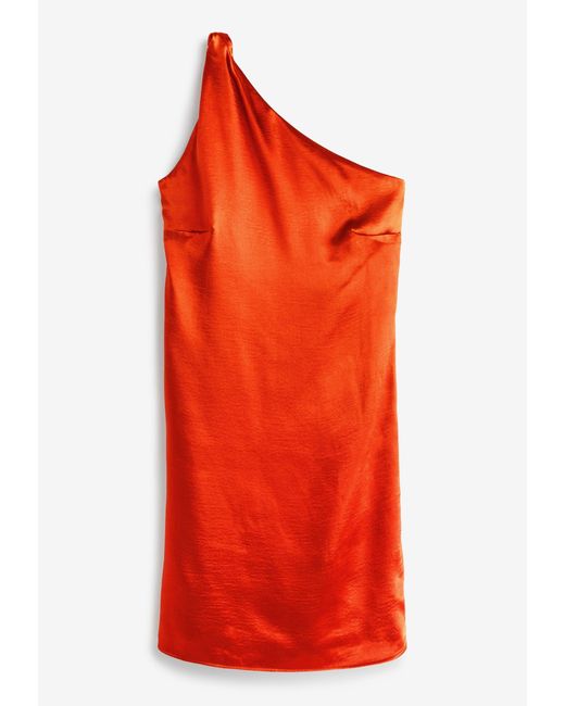 Next Off--Kleid Rochelle One-Shoulder-Midikleid aus Satin (1-tlg) in Rot |  Lyst DE