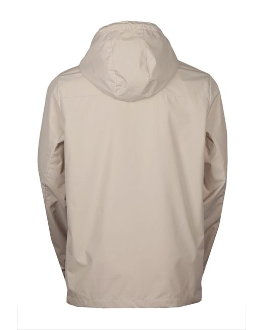 Fundango Funktionsjacke Clayton Atmungsaktiv, verstellbare Kapuze, Netzfutter in Natural für Herren