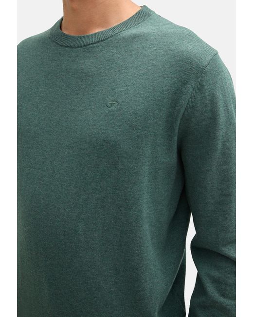 Tom Tailor Pullover Strickpullover R-Neck (1-tlg) in Green für Herren
