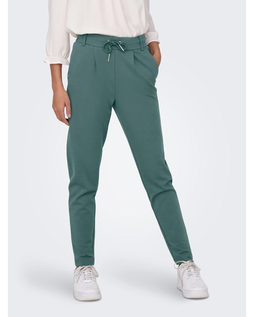 ONLY Green Anzughose ONLPOPTRASH LIFE EASY COL PANT PNT NOOS