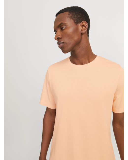 Jack & Jones Rundhalsshirt JJEORGANIC BASIC TEE SS O-NECK NOOS mit Rundhalsausschnitt in Blue für Herren