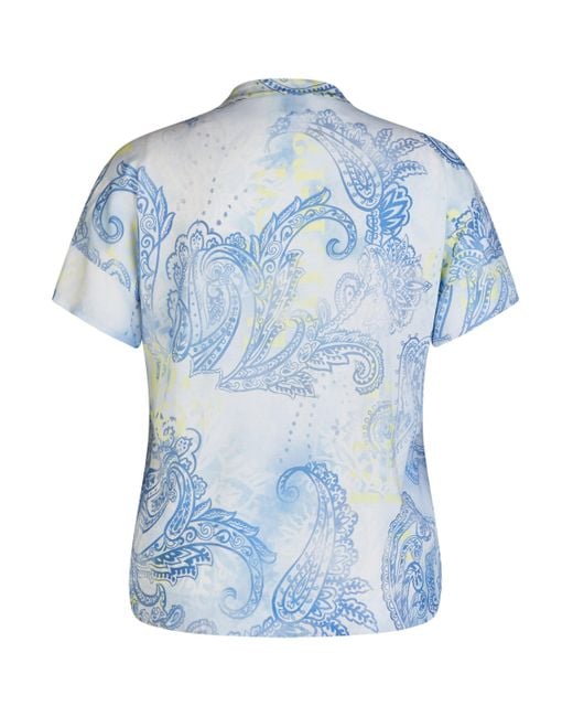 Rabe Blue Kurzarmbluse Summer Story