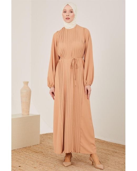 Armine Natural Maxikleid Armine Unterkleid Lang, Langlebige Qualität Kleid Shapewear Dame