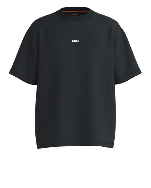 Boss T-Shirt Te_Geological (1-tlg) in Black für Herren