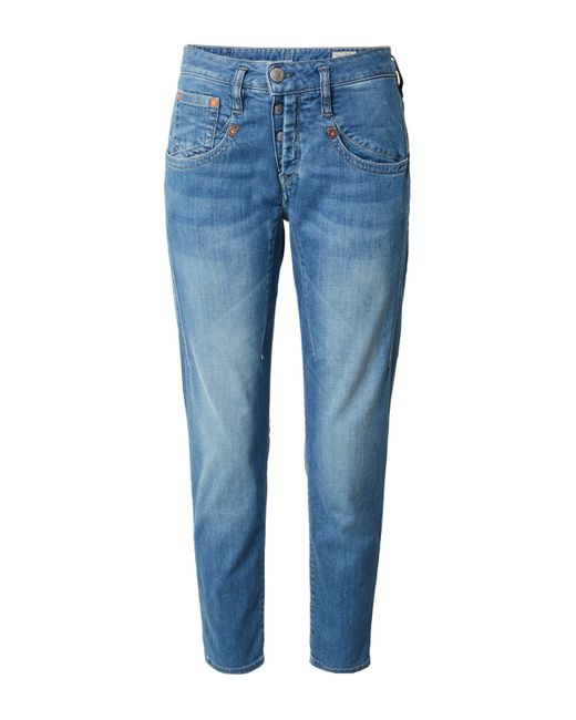 Herrlicher Blue 7/8-Jeans Shyra (1-tlg) Plain/ohne Details