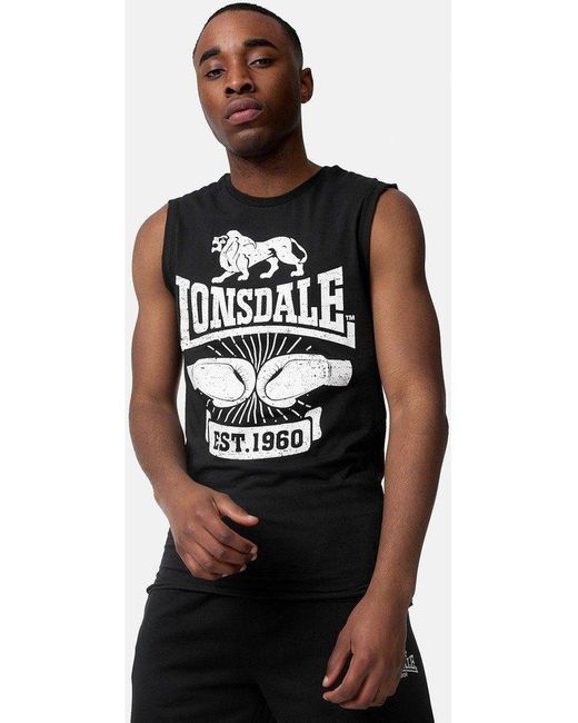 Lonsdale T-Shirt Cleator in Black für Herren