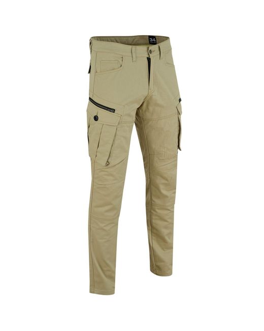 BULLDT Motorradhose JEANS-004 Motorradjeans Cargohose mit Aramidstoff Protektoren in Green für Herren