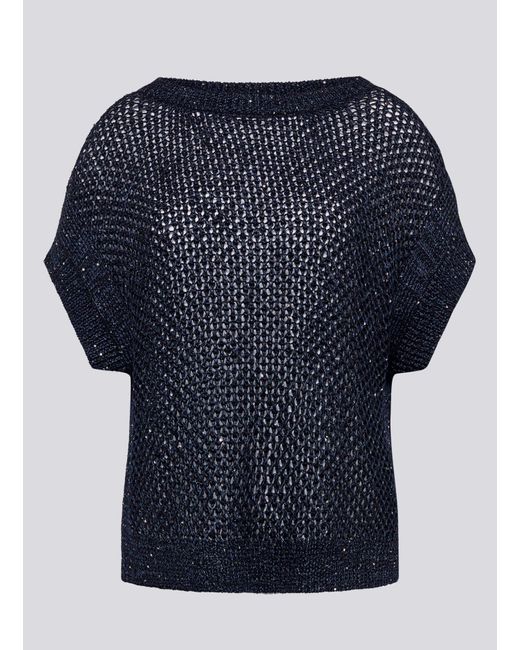 Rabe White Strickpullover Pullover im Grobstrick mit Glanzgarn