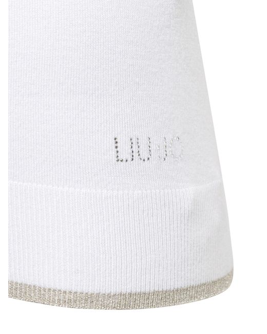 Liu Jo White Strickpullover Bianco Iana