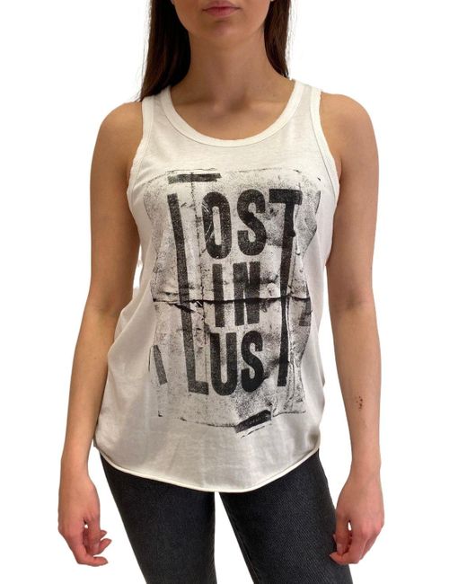 DIESEL White Shirttop T-Brook-B Remera Top