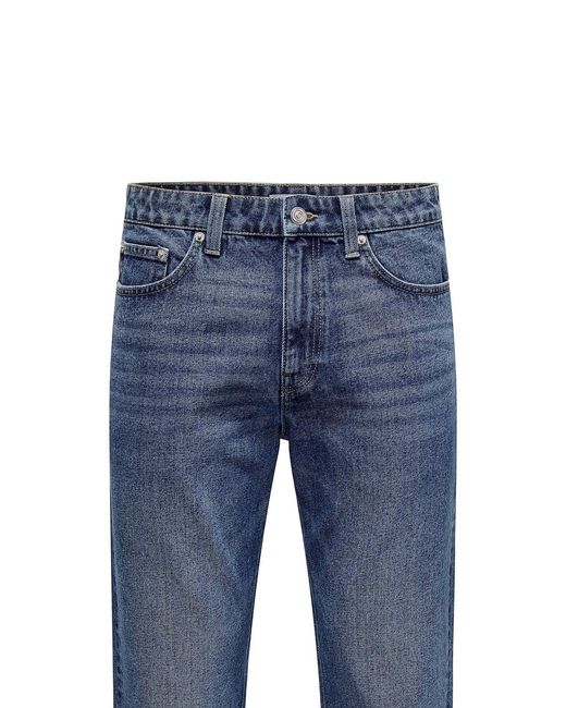 Only & Sons Jeans Regular Fit Denim Pants 7102 in Blau in Blue für Herren