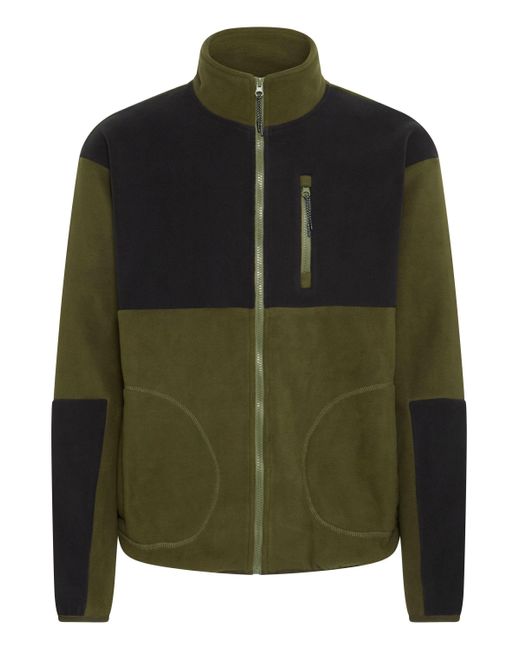 Blend Fellimitatjacke BHBROOKS Sweatshirt zipp thru in Green für Herren