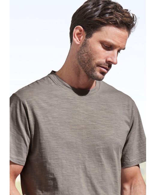 John Devin Shirt aus strukturierter Baumwoll-Qualität in Gray für Herren