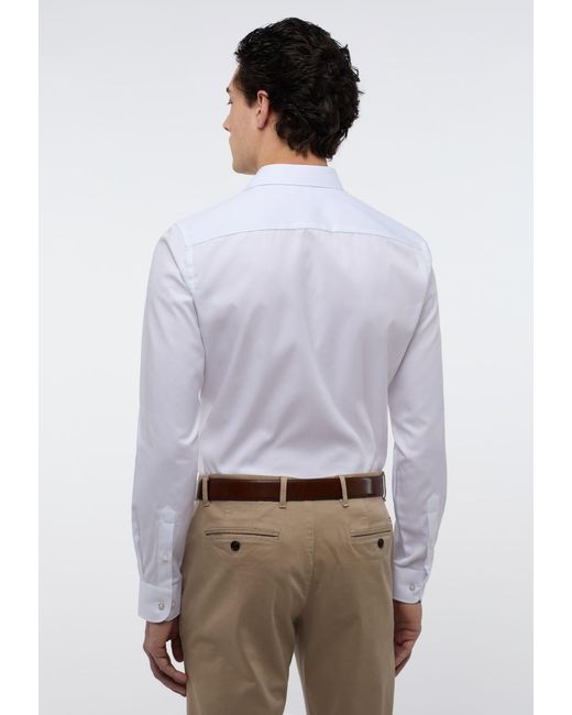 Eterna Langarmhemd in White für Herren