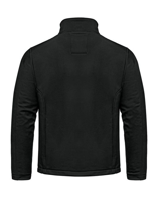 Amaci&Sons VISALIA Softshelljacke Herbst Winter Softshell Funktions Outdoor Regenjacke in Black für Herren