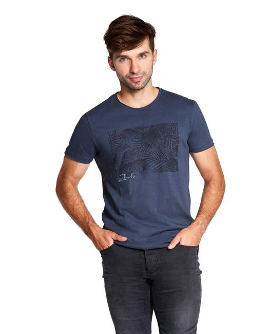 Zhrill T-Shirt ED Blue (0-tlg) für Herren