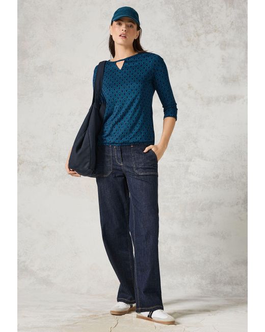 Cecil Blue Langarmshirt