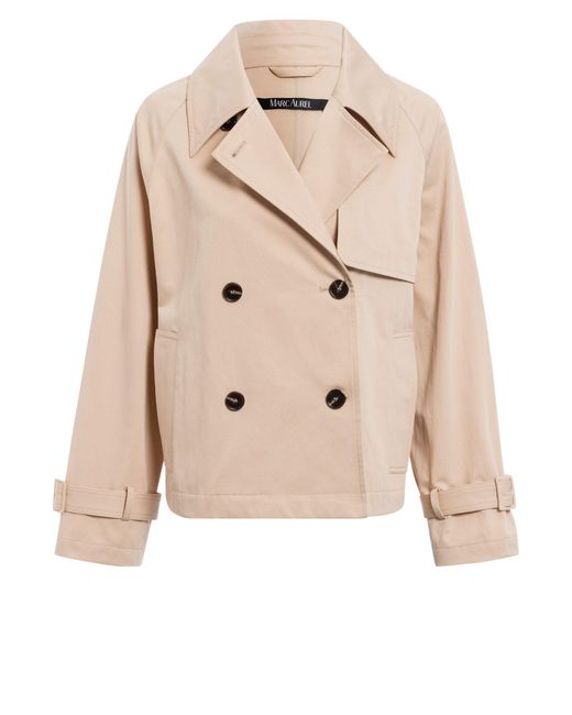 MARC AUREL Natural Cabanjacke aus schimmerndem Baumwoll-Mix
