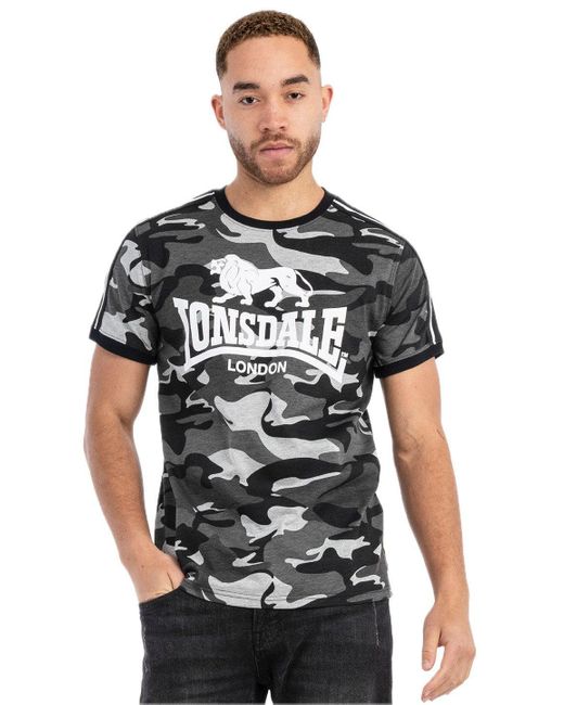 Lonsdale T-Shirt Cregneash in Gray für Herren