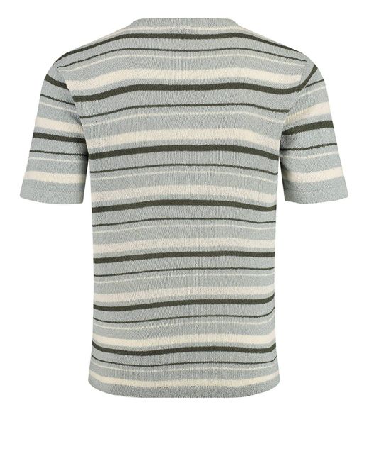Key Largo T-Shirt BARRIO in Strickoptik (1-tlg) in Gray für Herren