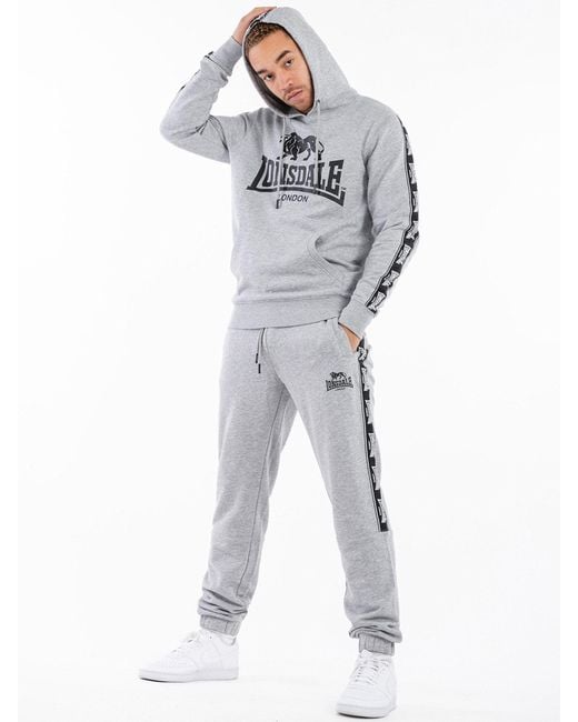 Lonsdale Hoodie Kapuzenpullover Scousburgh in Gray für Herren