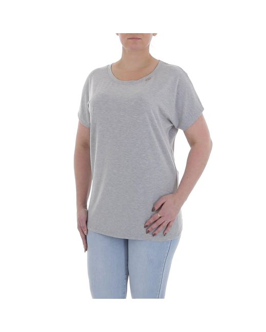 Ital-Design Gray Freizeit T-Shirt in Grau