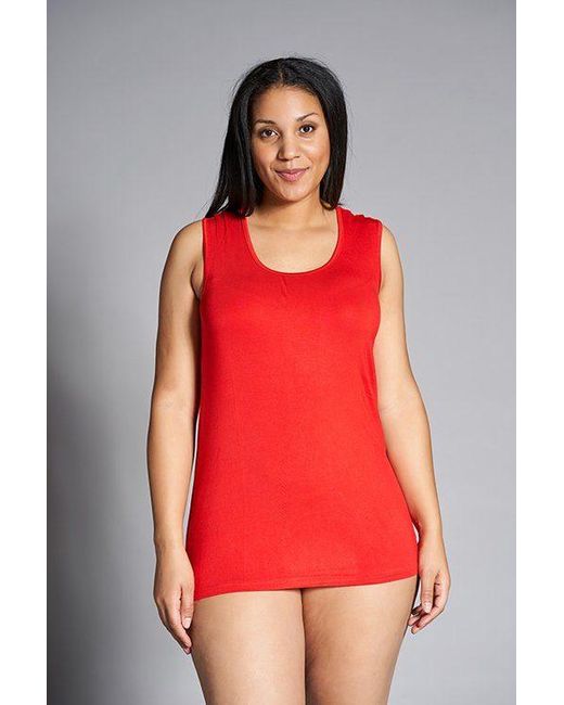 SANDGAARD Red Longtop in extra langer Form