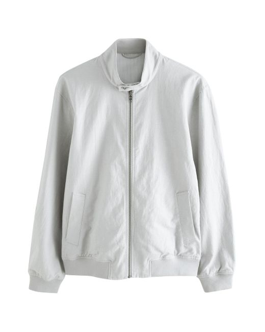 Next Blouson Leichte Harrington-Jacke aus Leinengemisch (1-St) in Gray für Herren