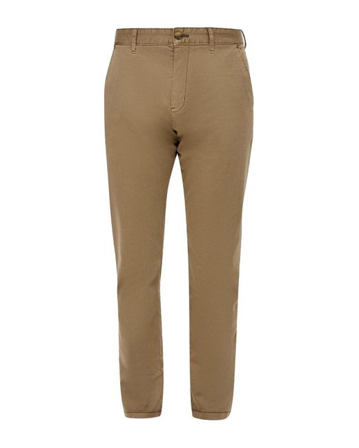 QS Stoffhose SLIM FIT (1-tlg) Chino mit Eingrifftaschen und Gesäßtaschen in Natural für Herren