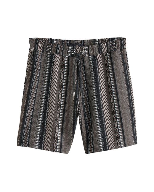 Next Jersey-Shorts mit Strukturmuster (1-tlg) in Gray für Herren