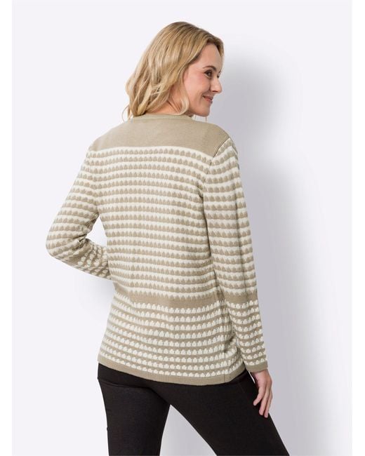 Sieh an! Natural Strickjacke Longstrickjacke