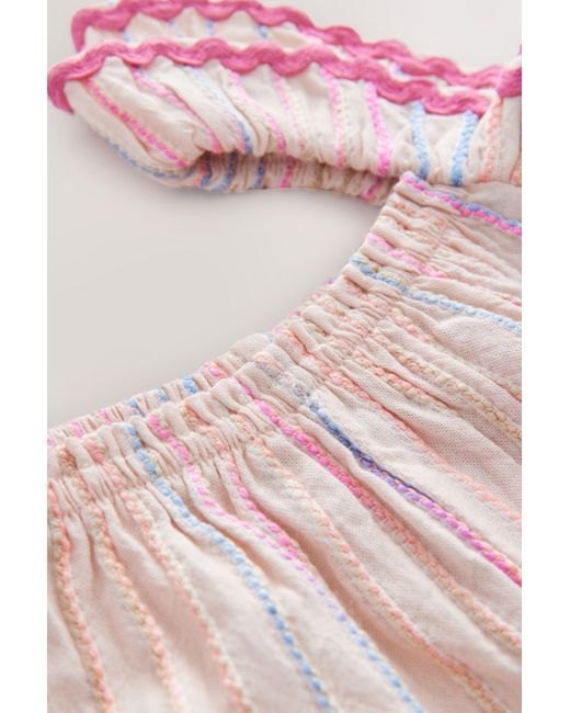 Next Pink Schlupf-Playsuit aus 100 % Baumwolle (1-tlg)