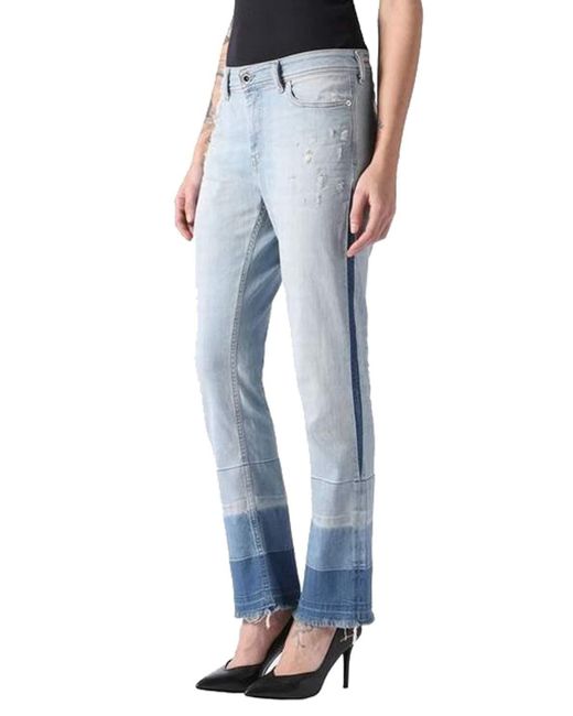 DIESEL Blue Reen 0852X Stretch Jeans Hose Regular Straight
