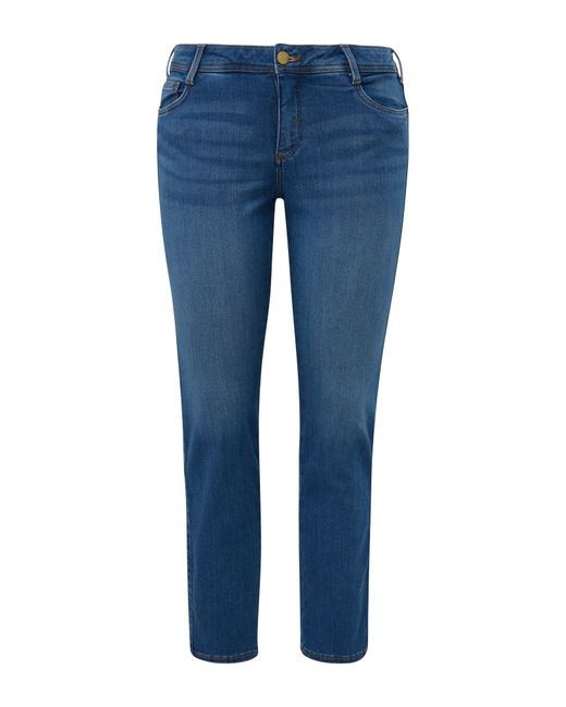 TRIANGL Blue Stoffhose Jeans / Mid Rise / Slim Leg Logo