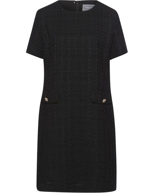White Label Black Etuikleid Halbarm-Bouclékleid