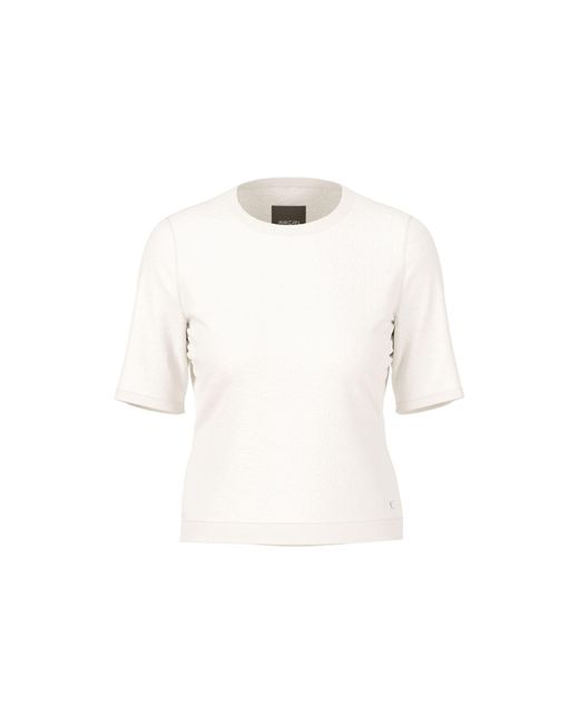 Marc Cain White Rundhalspullover