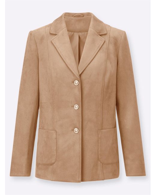WITT Natural Blusenblazer Lederimitat-Blazer