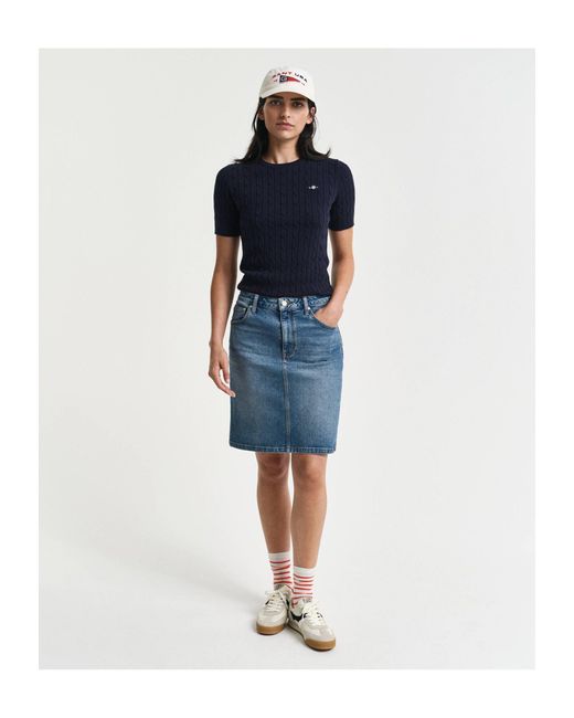 Gant Blue Jeansrock mini Regular fit