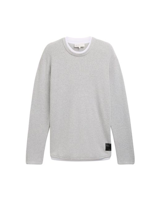 Tom Tailor Strickpullover in Gray für Herren