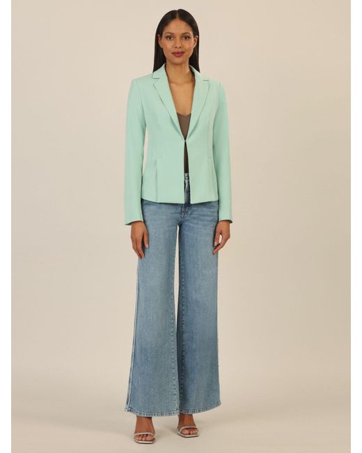 Apart Green Jackenblazer mit langgezogenem Revers und vorne langen Schlitzen