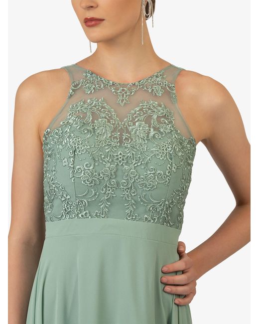 Kraimod Green Abendkleid aus hochwertigem Polyester Material