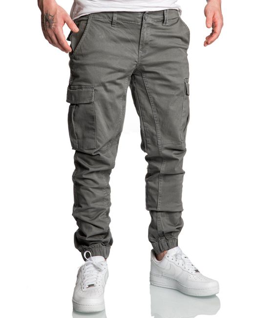 REPUBLIX Cargohose William Cargo Jogger Chino Hose Jeans in Gray für Herren
