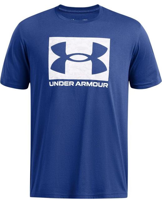 Under Armour ® T-Shirt Ua Abc Camo Boxed Logo Ss in Blue für Herren