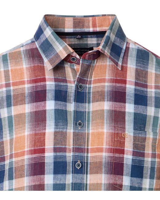 CASA MODA Businesshemd Kent Casual Short 1/2Arm in Blue für Herren