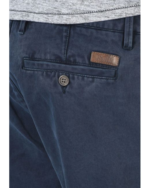 Solid Chinoshorts SDPinhel kurze Hose mit knöpfbarer Gesäßtasche in Blue für Herren